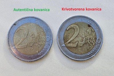 Policija razotkrila proizvodnju lažnih €2 — evo kako prepoznati lažne kovanice